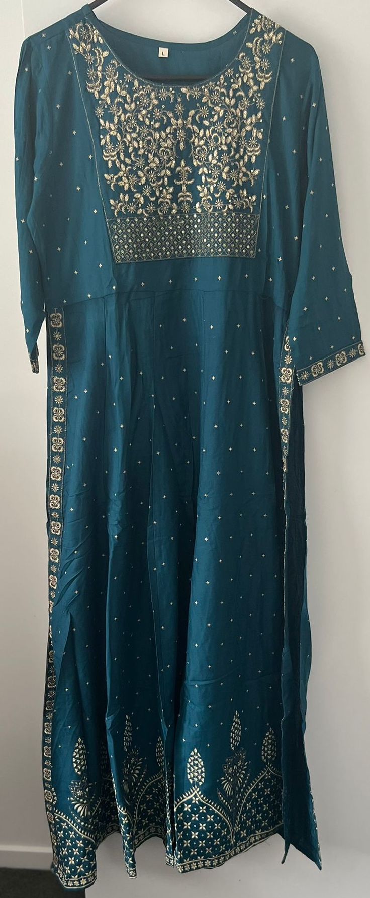 Women Mustard Rayon Nyra Cut Embroidered & Bandhani Printed kurta with Lace Embroidered Pant & Dupatta main image 0